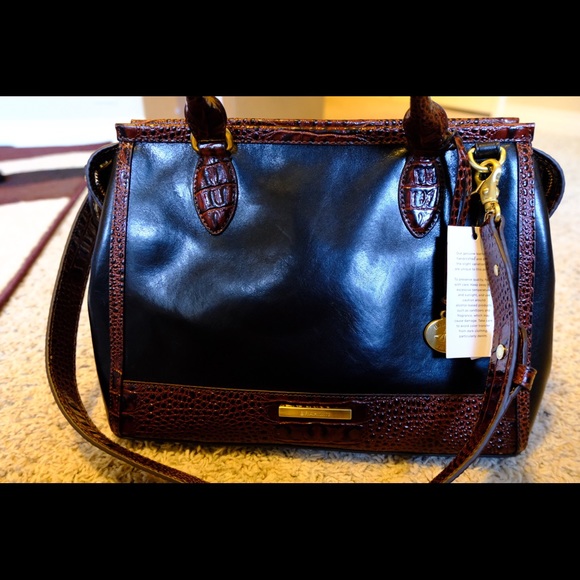 Brahmin Quincy Collection Schooner Satchel - Picture 3 of 4